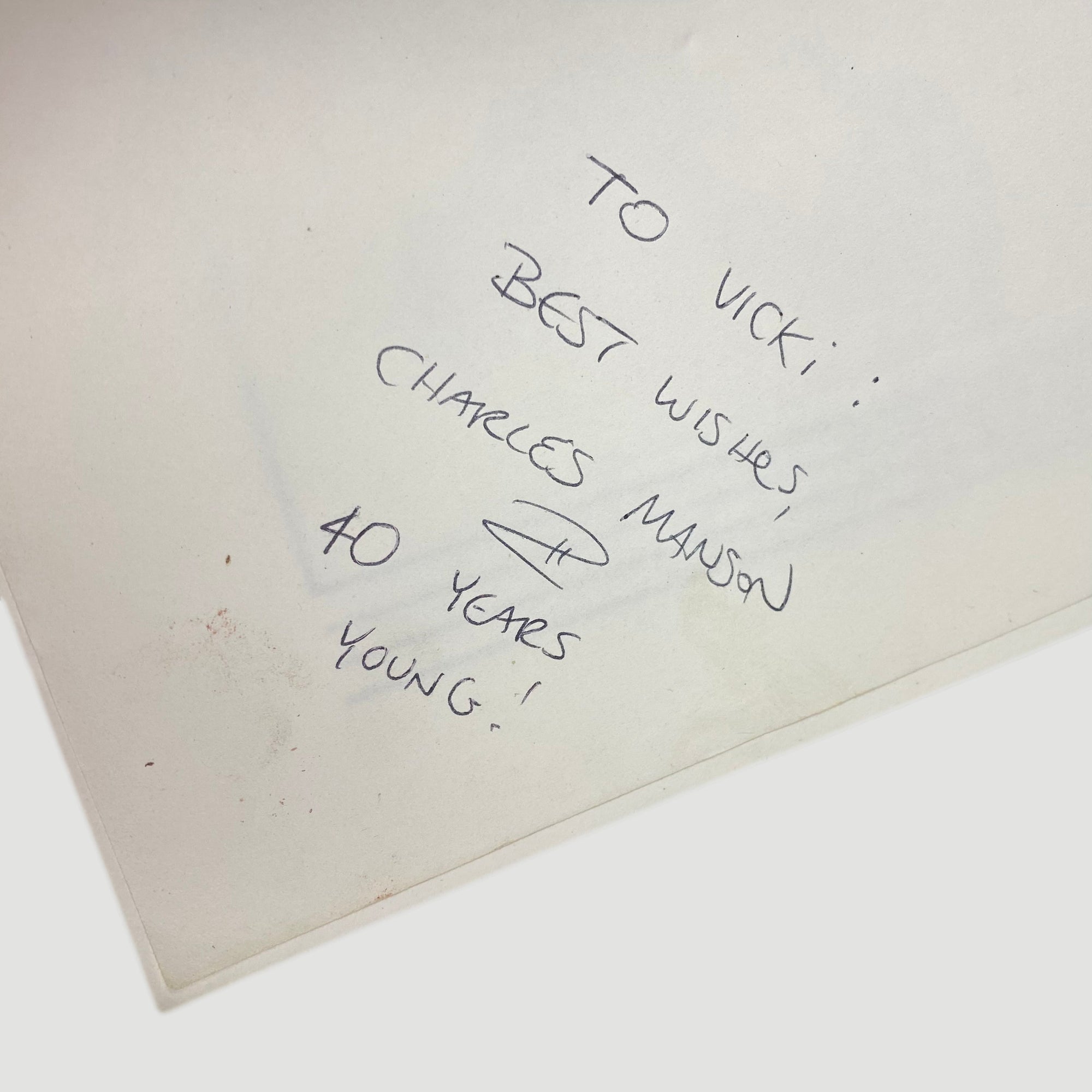 1986 Neul Emmons 'Manson In His Own Words'