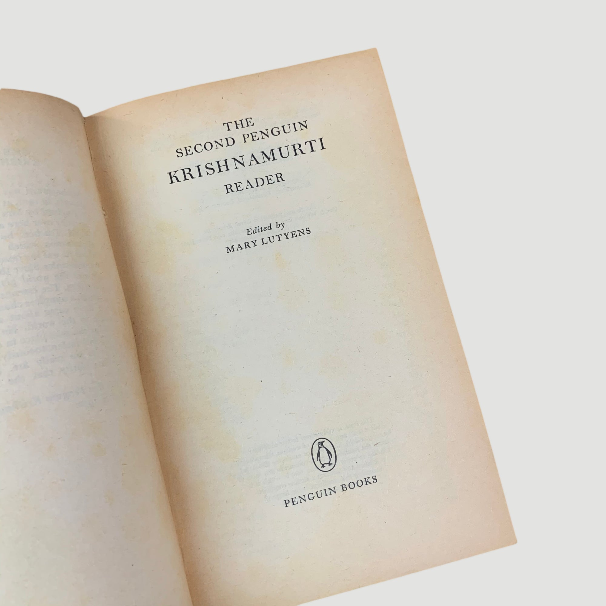 1987/1973 J. Krishnamurti 'The Penguin Krishnamurti Reader/The Second Penguin Krishnamurti Reader'