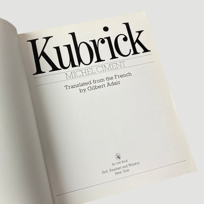 1984 Michel Ciment 'Kubrick' US Edition
