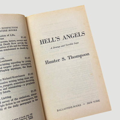 1973 Hunter S. Thompson 'Hell's Angels'