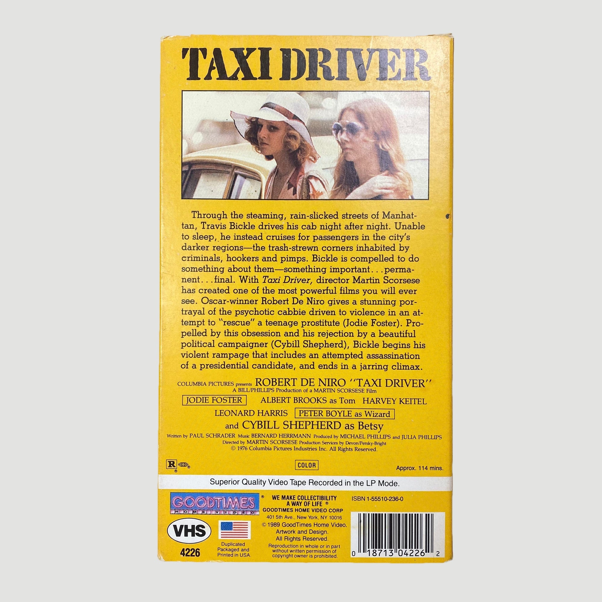 1989 Taxi Driver NTSC VHS