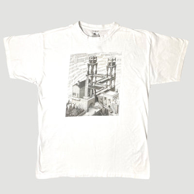 Early 00's M.C. Escher 'Waterfall' T-Shirt