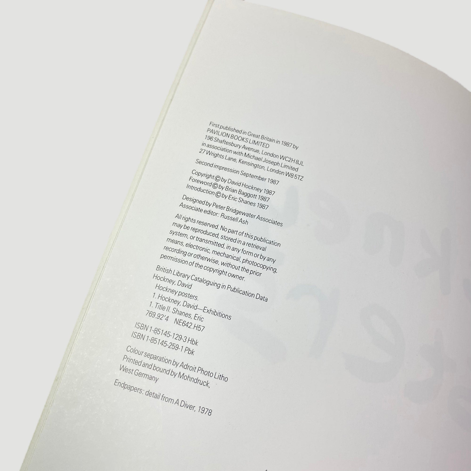 1987 David Hockney 'Posters'