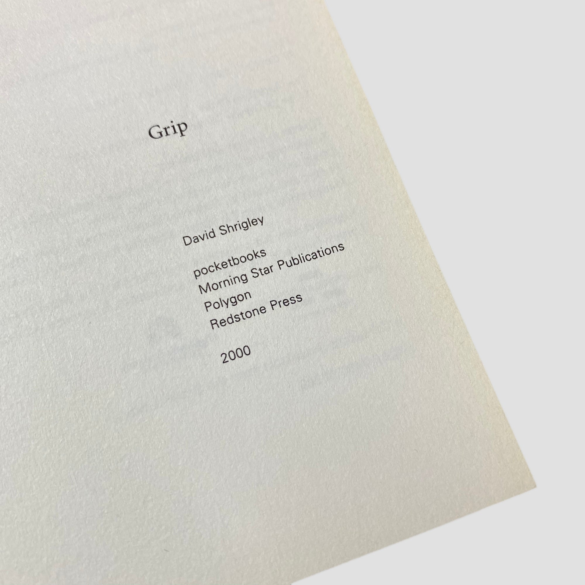2000 David Shrigley 'Grip'