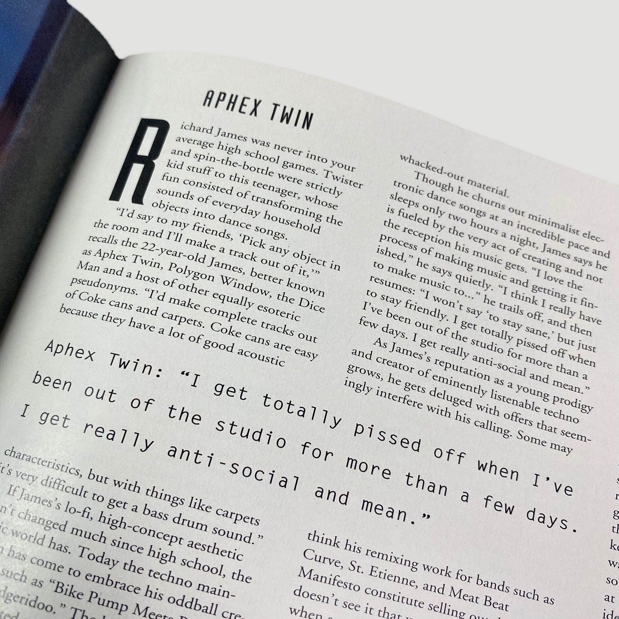 1994 Aphex Twin Option Magazine