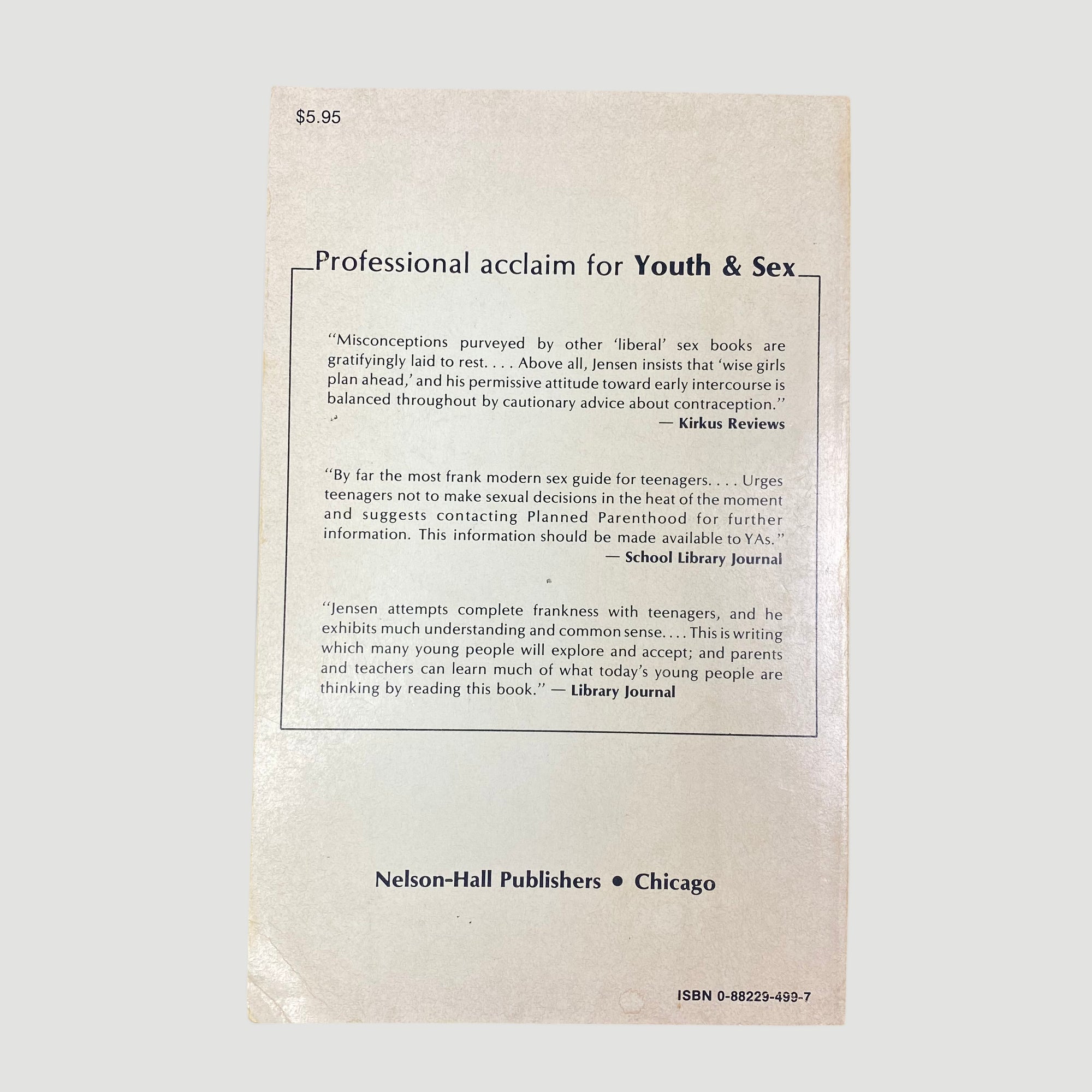 1979 Gordon Jensen ‘Youth and Sex: Pleasure and Responsibility’
