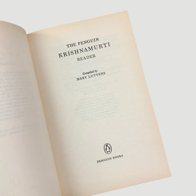 1987/1973 J. Krishnamurti 'The Penguin Krishnamurti Reader/The Second Penguin Krishnamurti Reader'