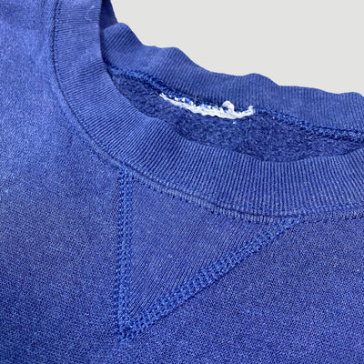 90's Basic Indigo 3/4 Sleeve Sweatshirt
