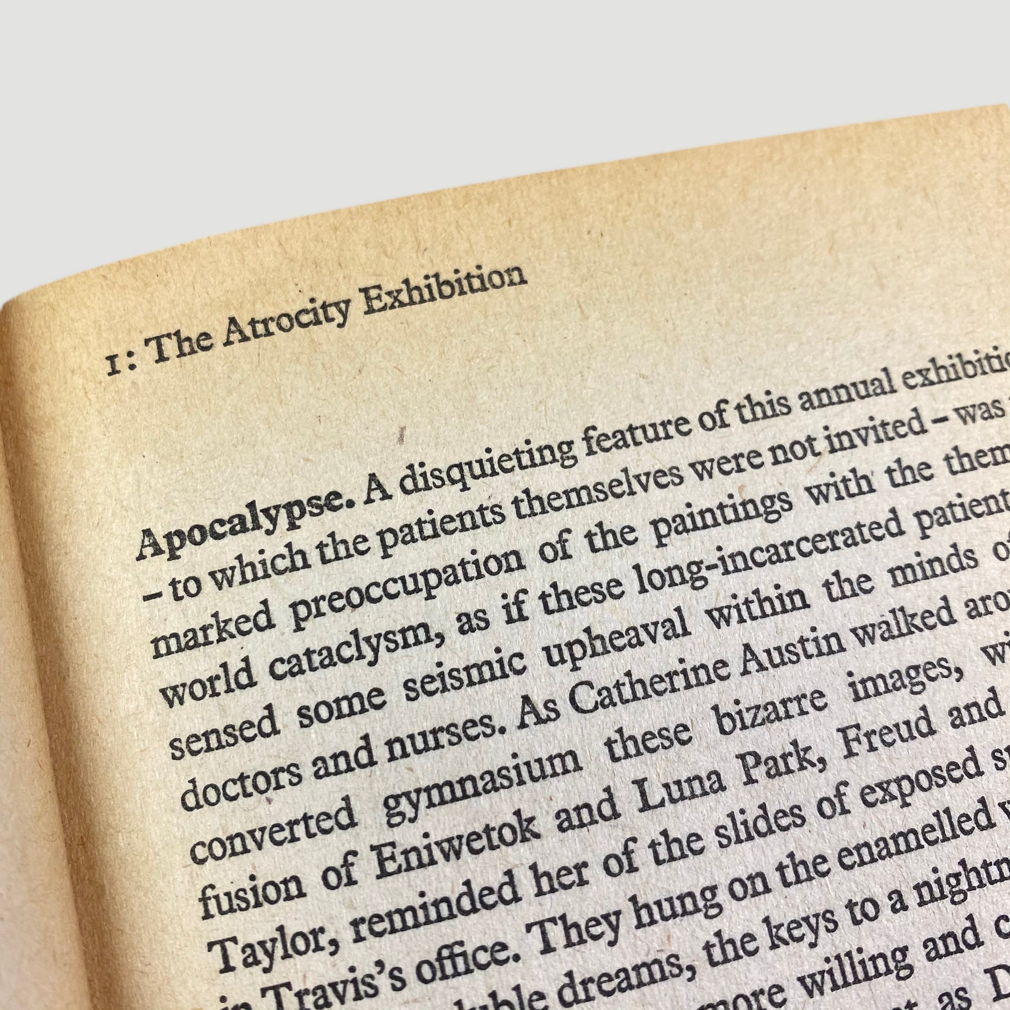 1979 J.G. Ballard 'The Atrocity Exhibition'