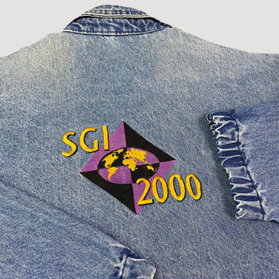 90's Silicon Graphics Denim Zipper Jacket