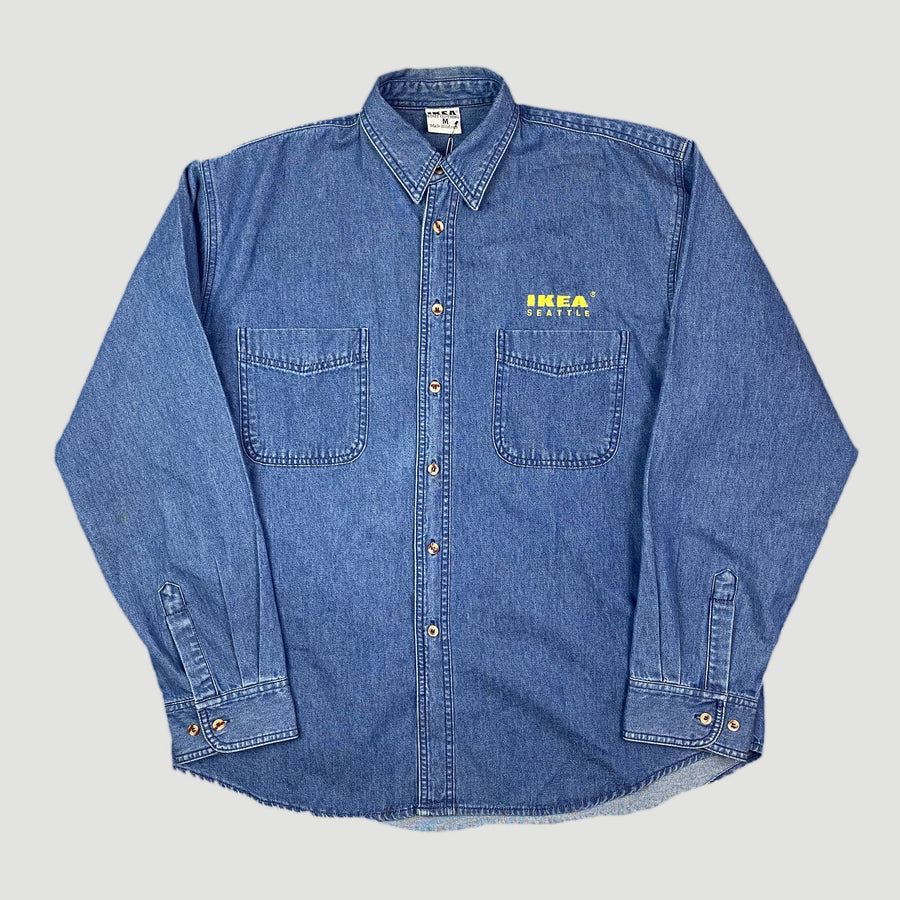 90's Ikea Seattle Staff Denim Workshirt