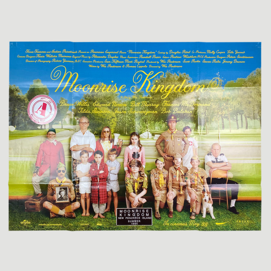 2012 Moonrise Kingdom UK Quad Cinema Poster