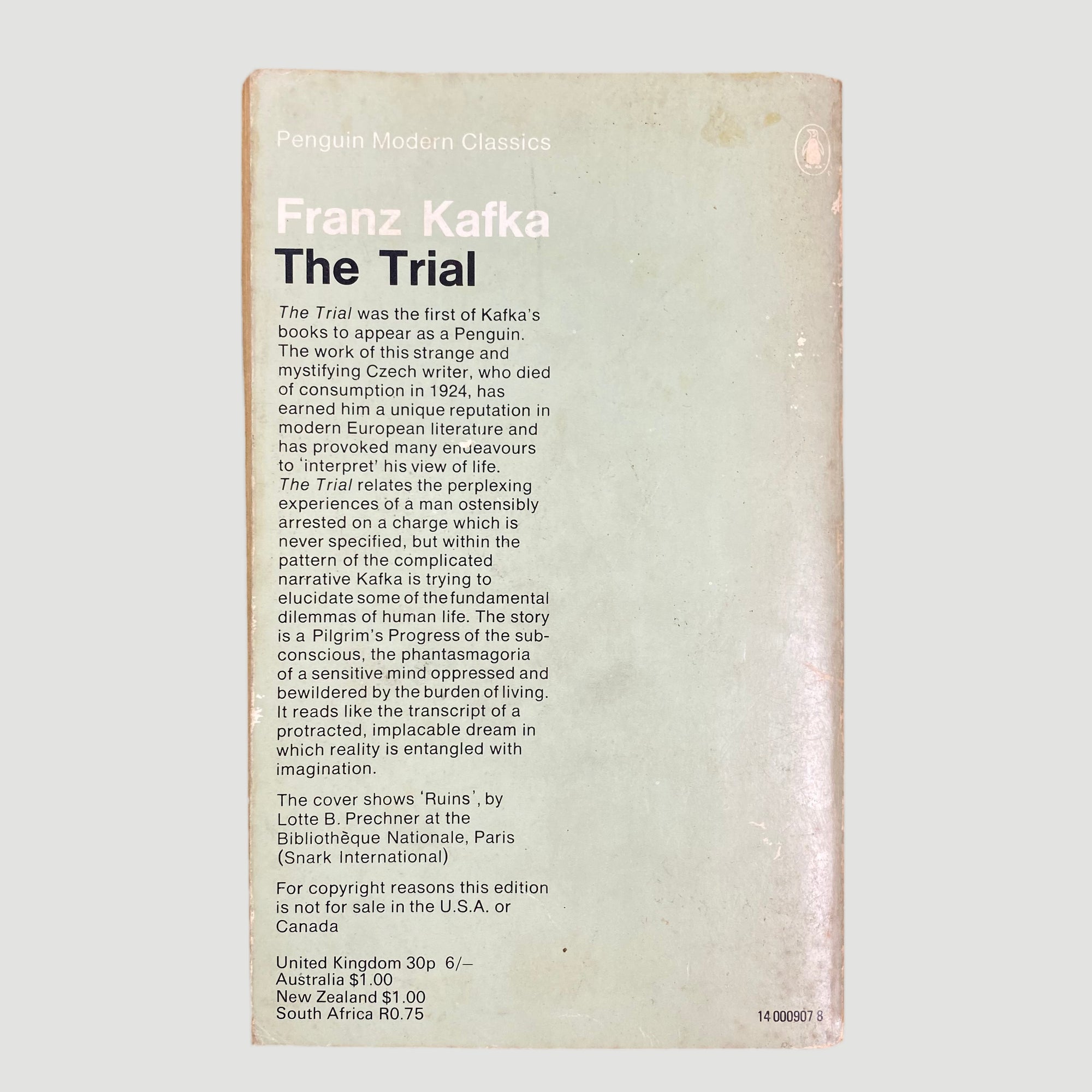 1971 Frank Kafka 'The Trial'