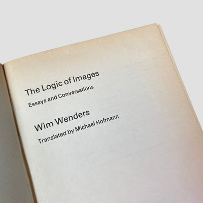 1991 Wim Wenders 'The Logic of Images'