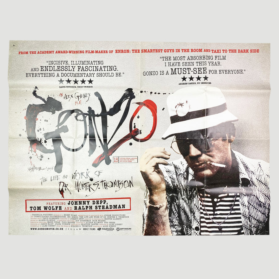 Gonzo: The Life and Work of Dr. Hunter S. Thompson (2008)UK Original Quad Cinema Poster