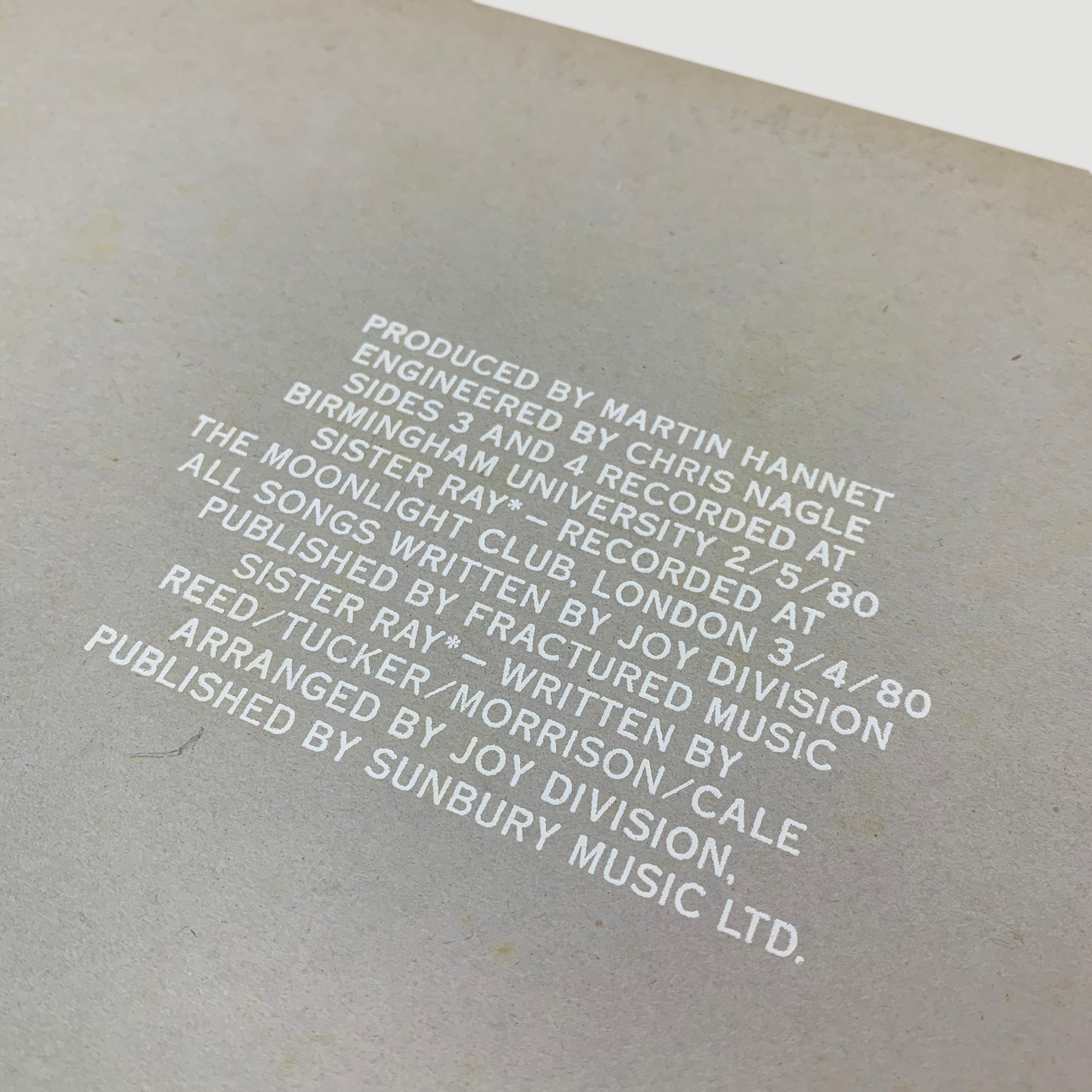 1981 Joy Division 'Still' UK 1st Press 2LP