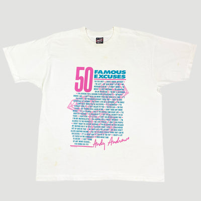 90's 50 Famous Excuses T-Shirt