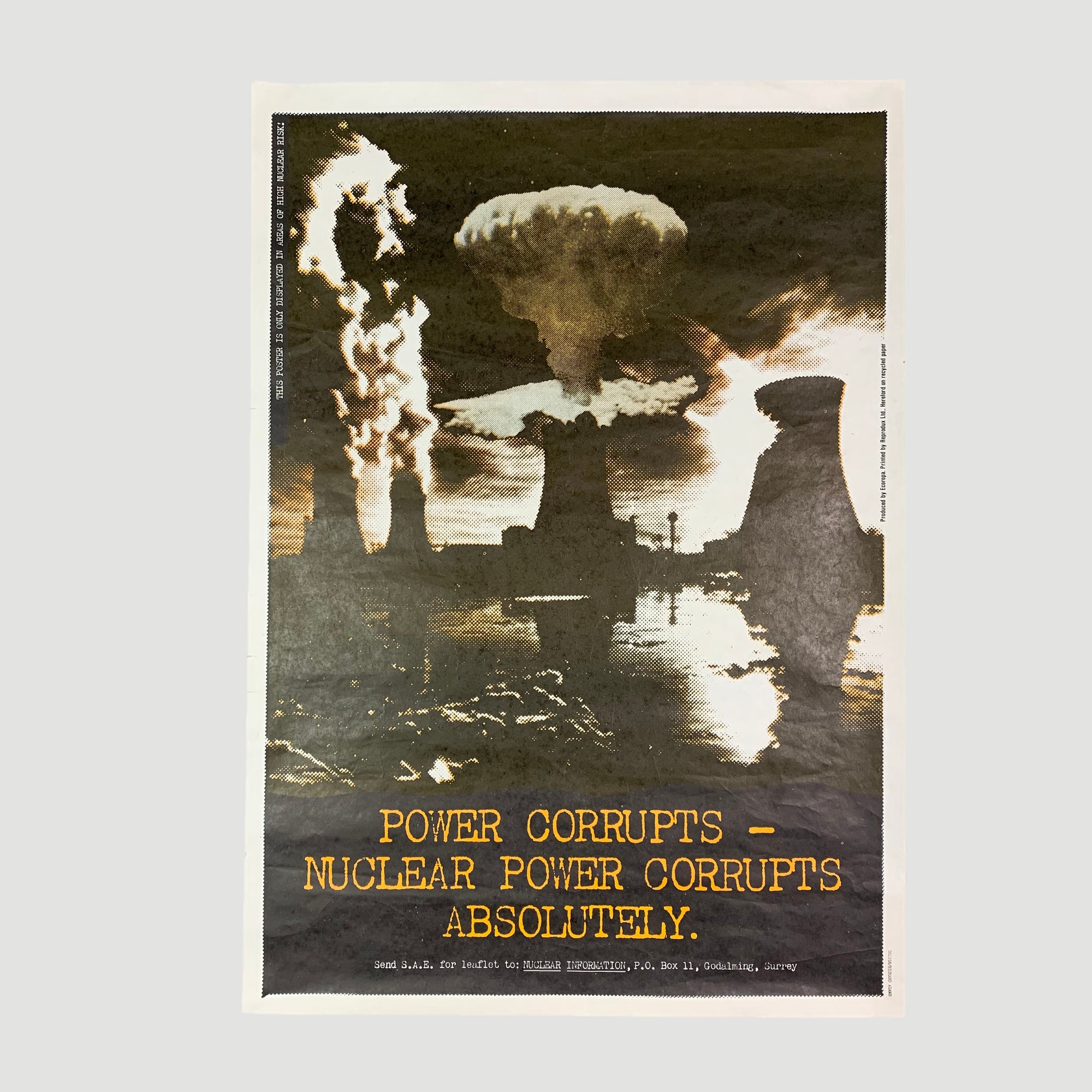 00's Nuclear Power Warning Poster