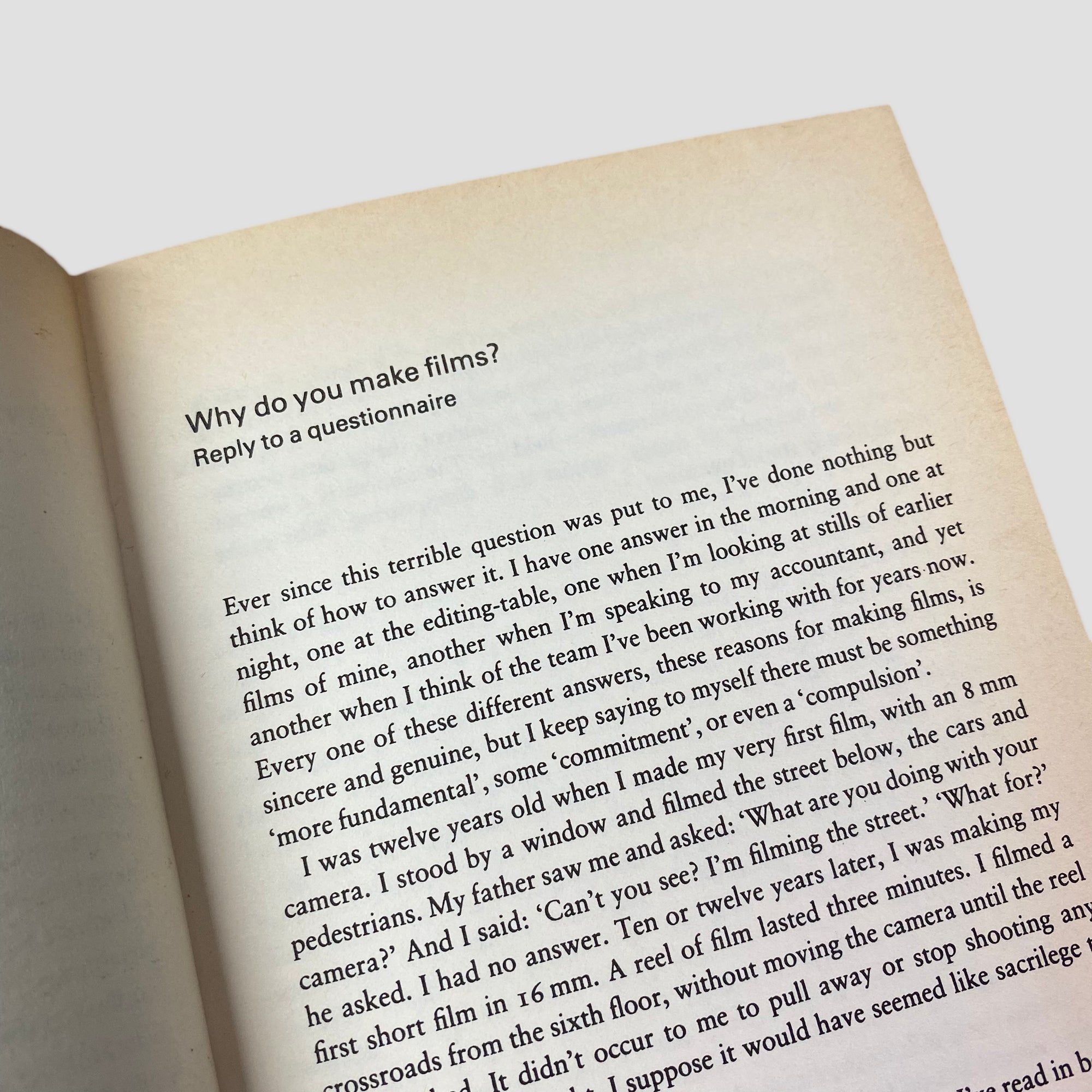 1991 Wim Wenders 'The Logic of Images'