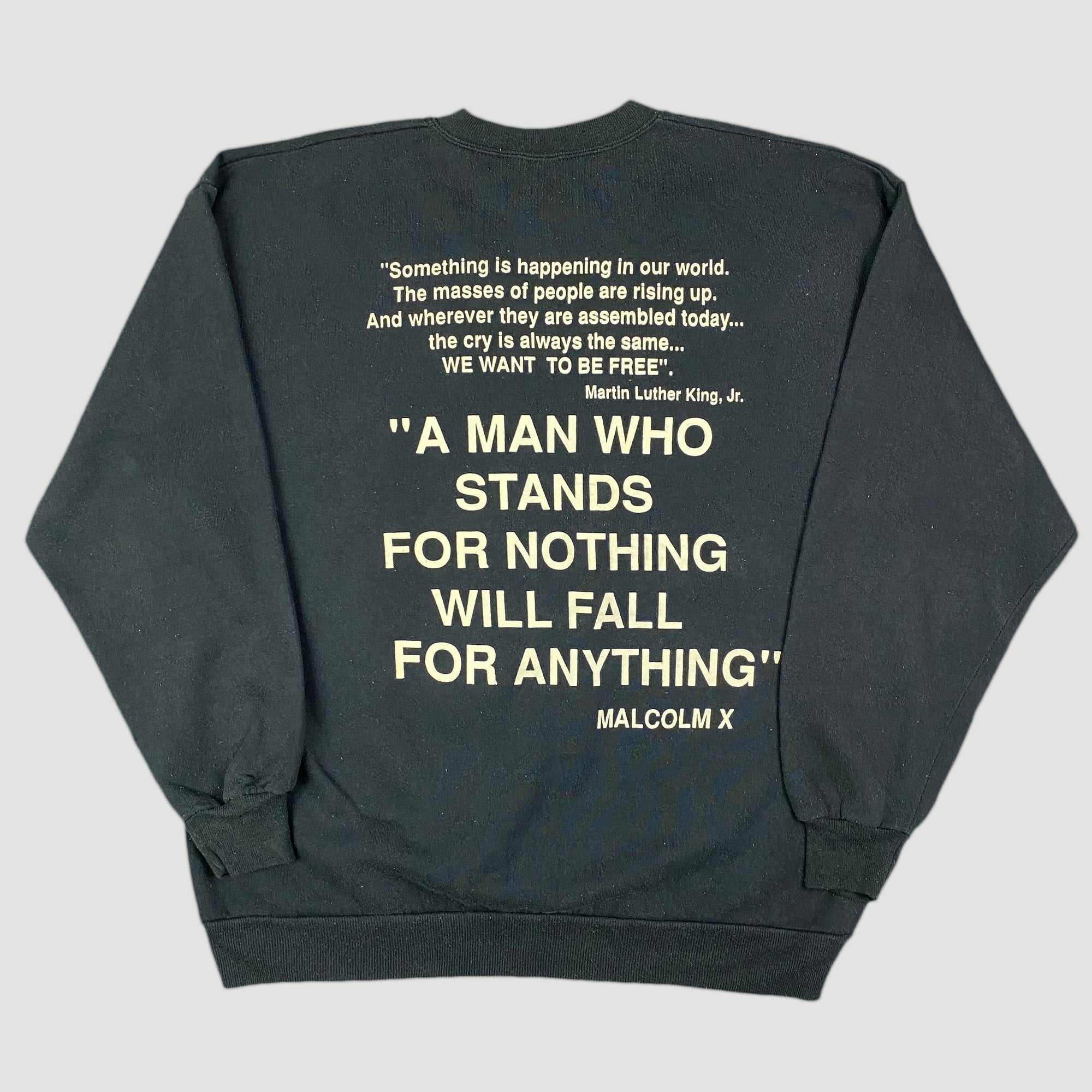 Early 90's Malcolm X and MLK Jr. Sweatshirt