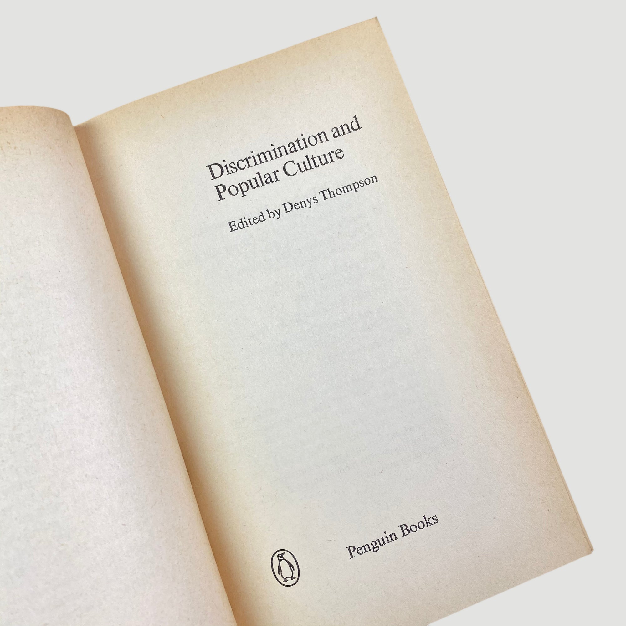 1966 Denys Thompson 'Discrimination and Popular Culture'