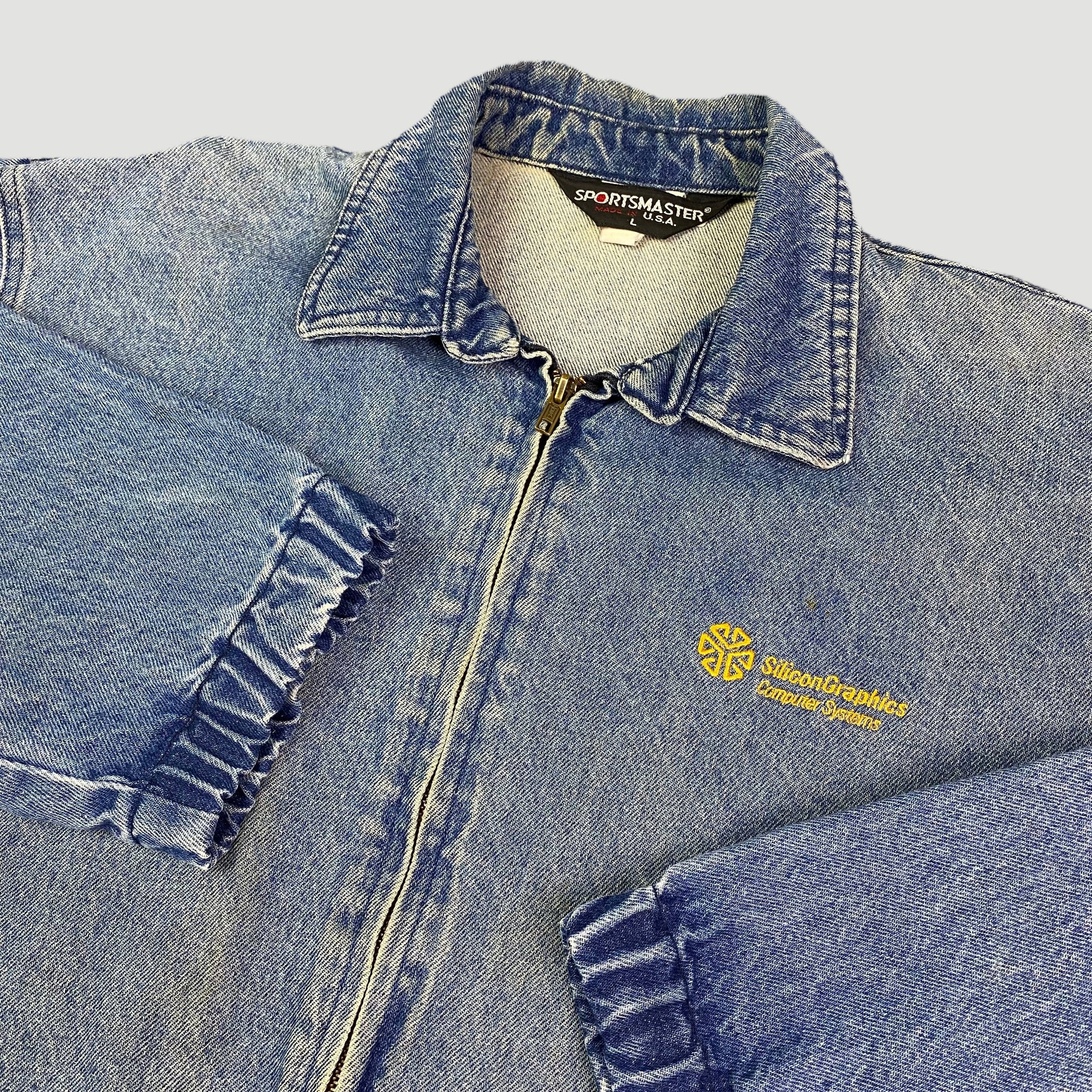 90's Silicon Graphics Denim Zipper Jacket
