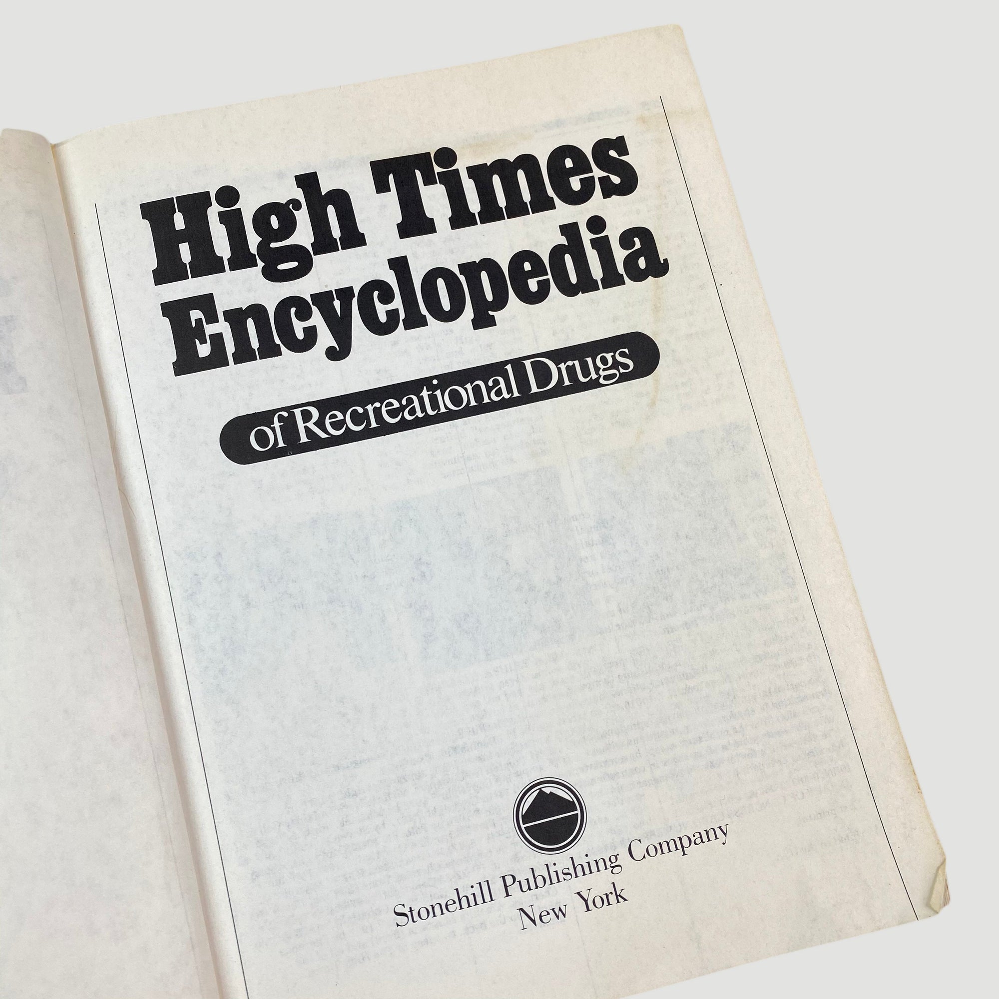 1978 High Times Encyclopedia of Recreational Drugs