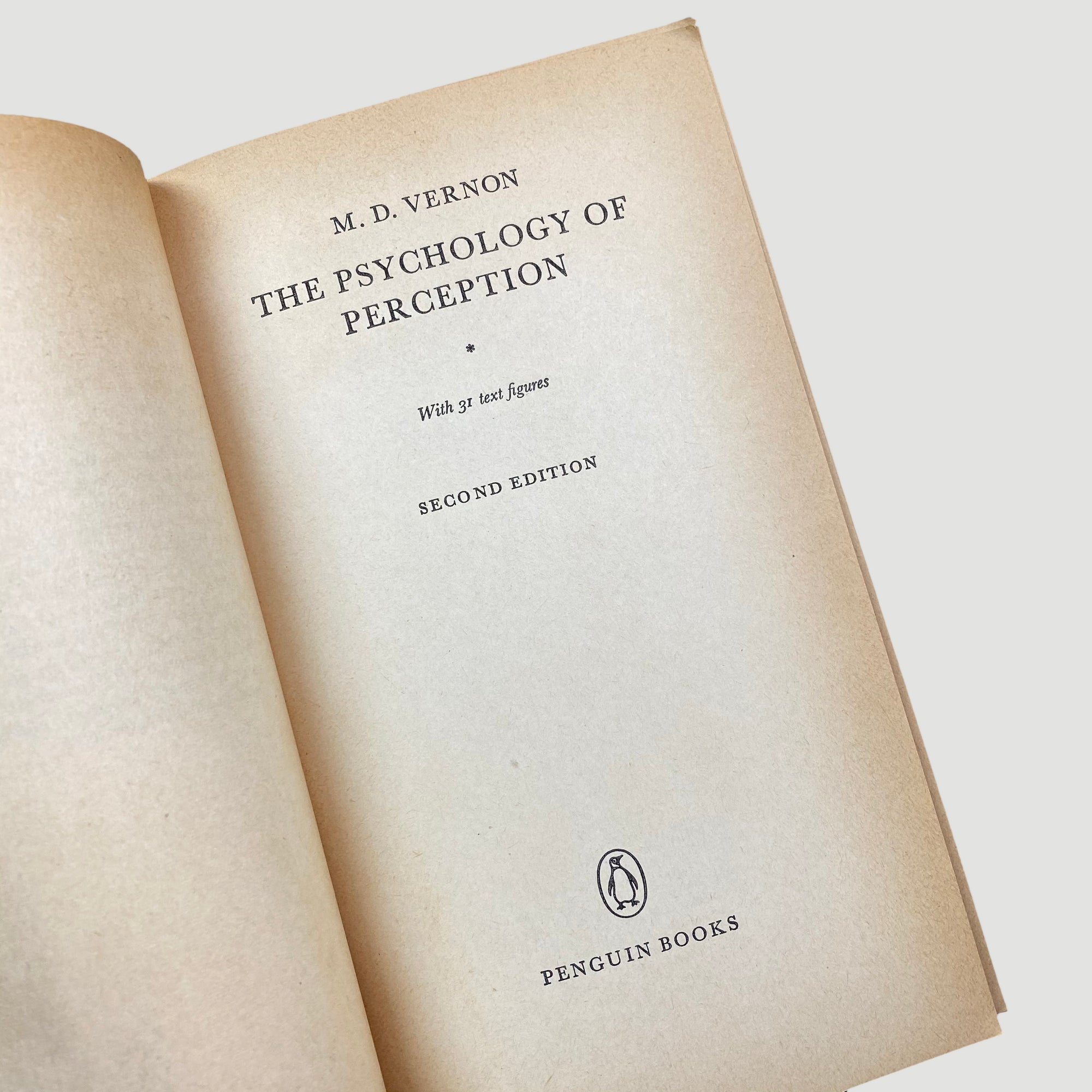1971 M.D. Vernon 'The Psychology of Perception'