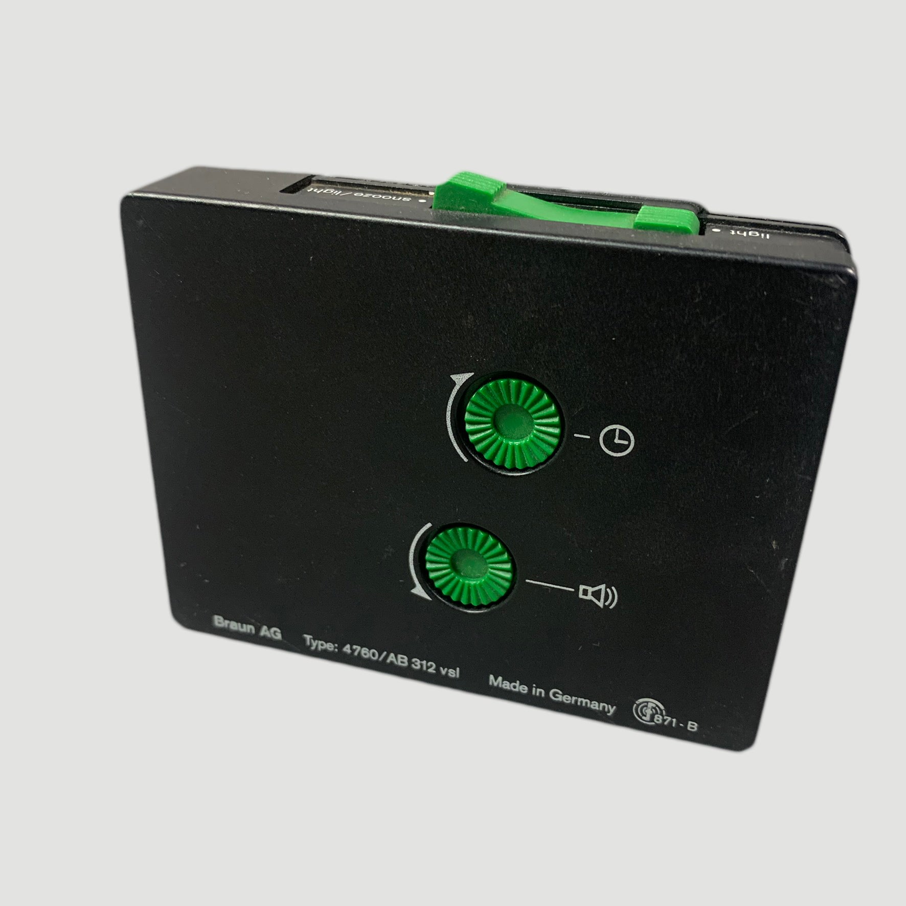 80's Braun 871-B World Travel Alarm Clock