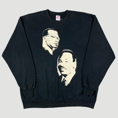 Early 90's Malcolm X and MLK Jr. Sweatshirt