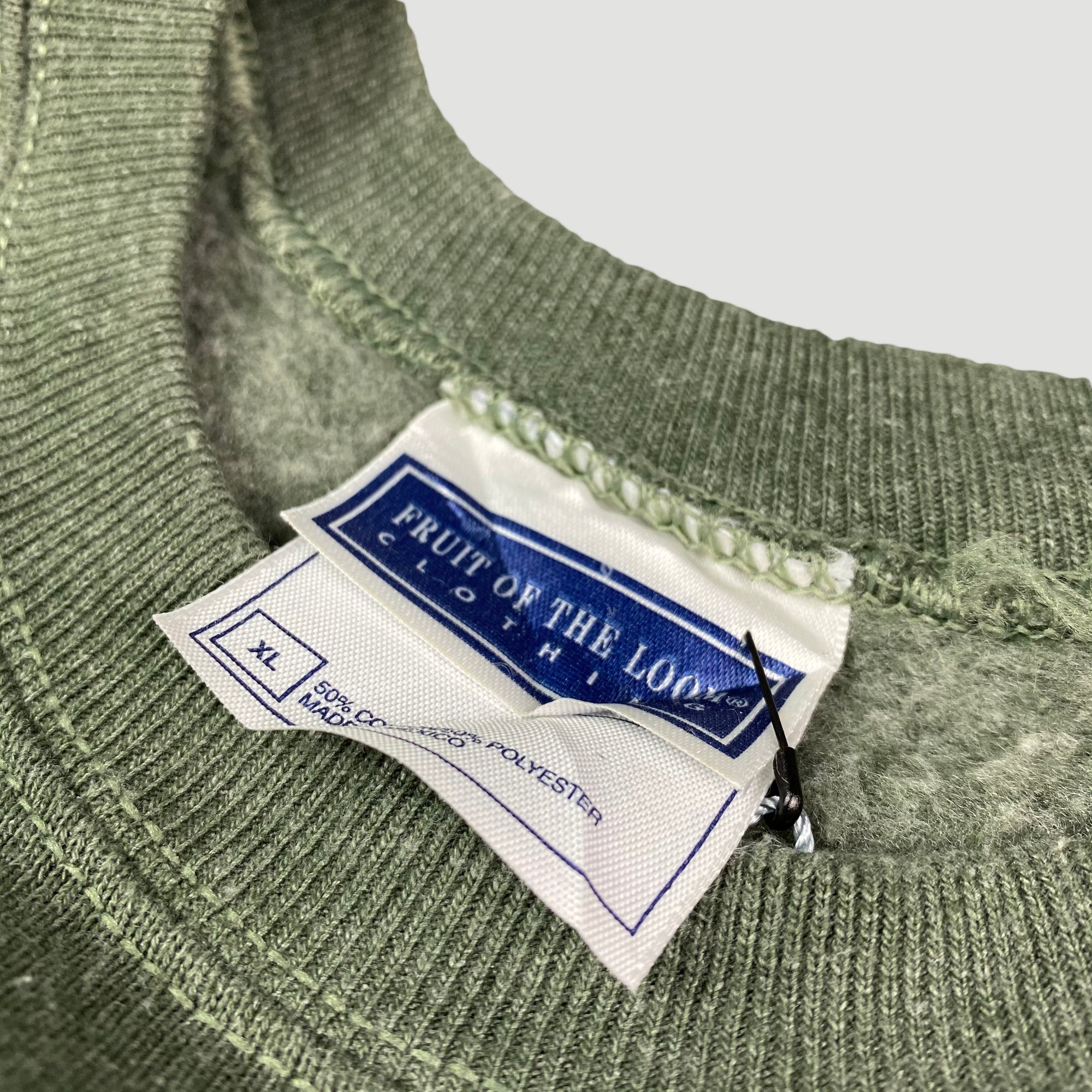 Late 90’s Fruit Of The Loom Basic Green Sweatshirt