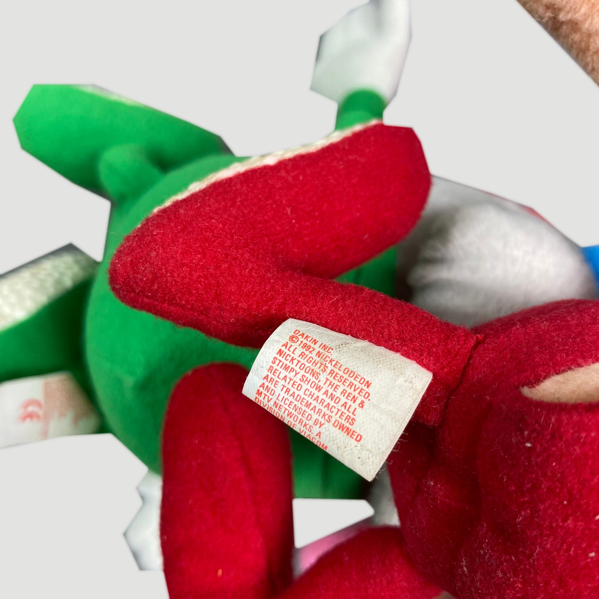 1992 Ren & Stimpy Nickelodeon Plush Toy Set