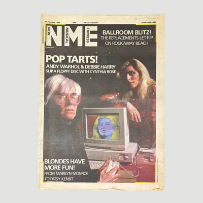 1986 NME Magazine Andy Warhol/Debbie Harry Issue