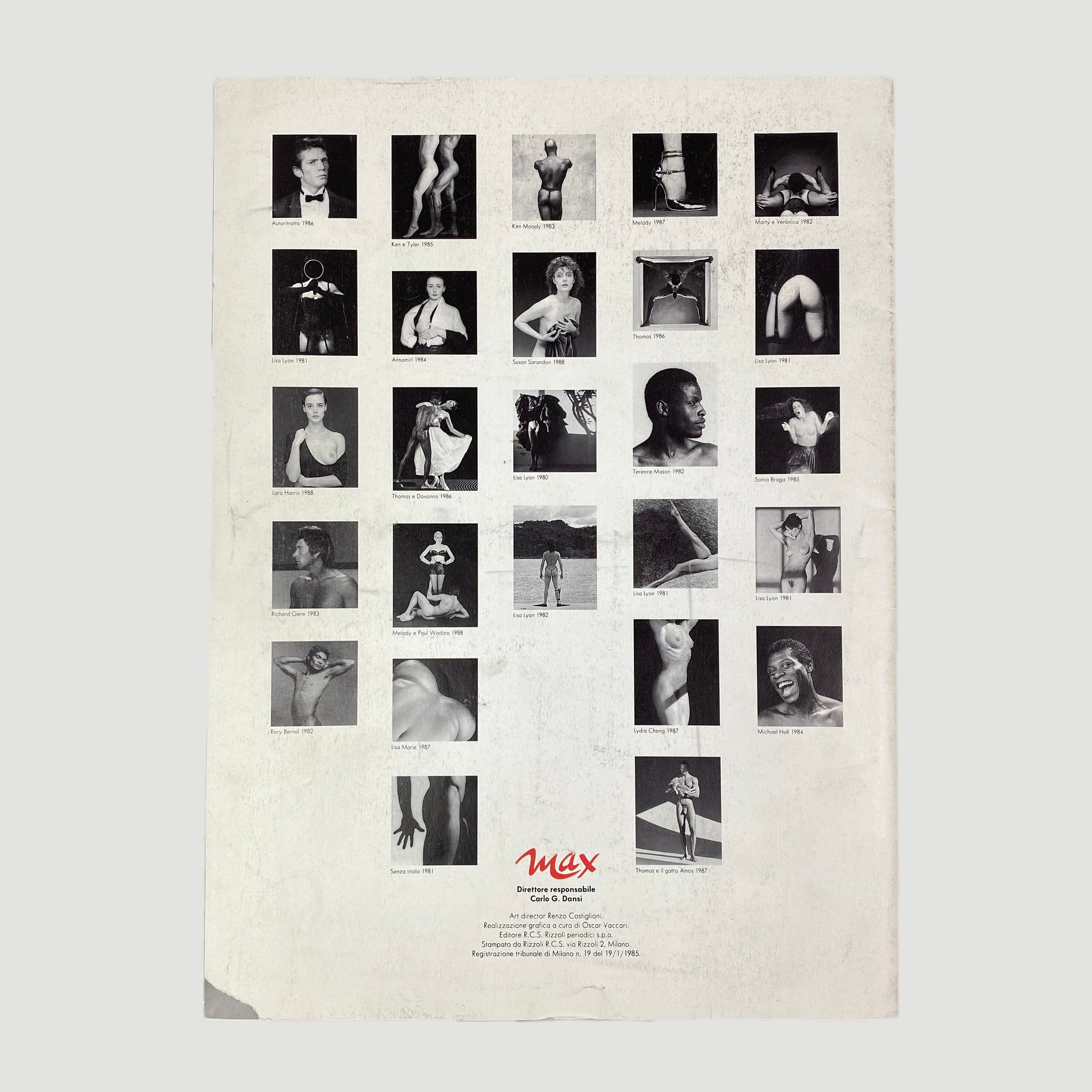 1991 Robert Mapplethorpe 'Max' Poster Book