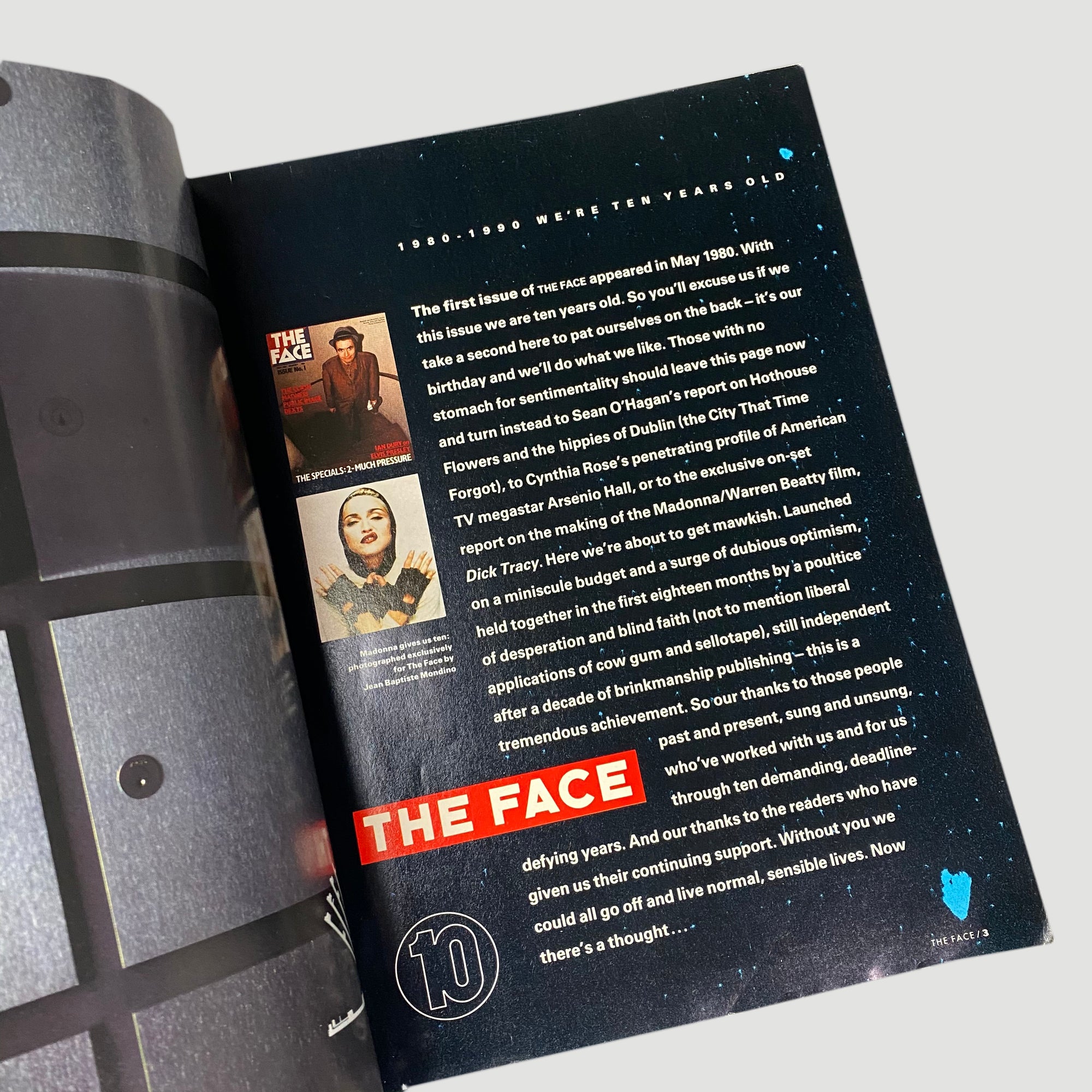 1990 The Face Magazine Madonna 10th Anniversary Special