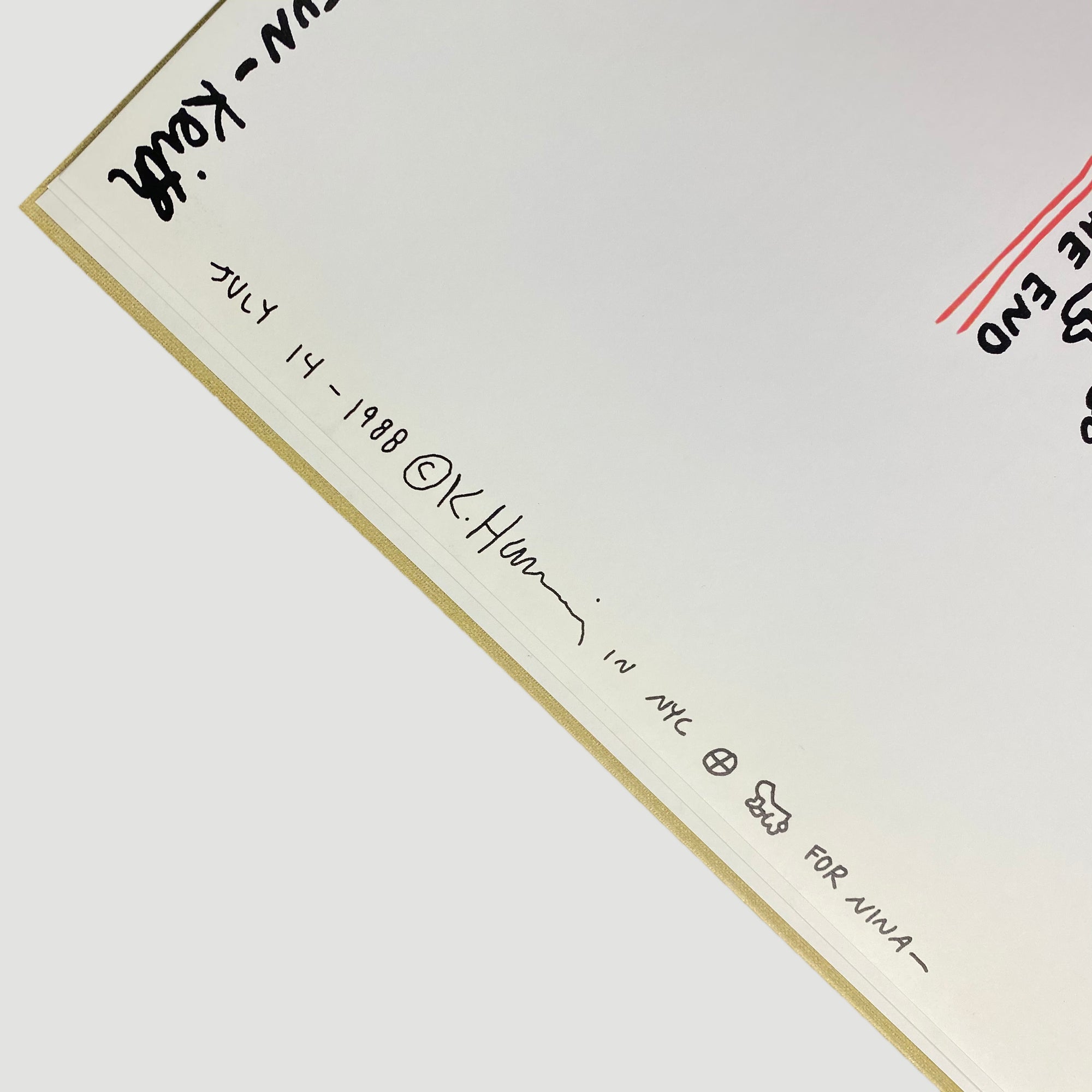 1994 'Nina's Book of Little Things' Keith Haring