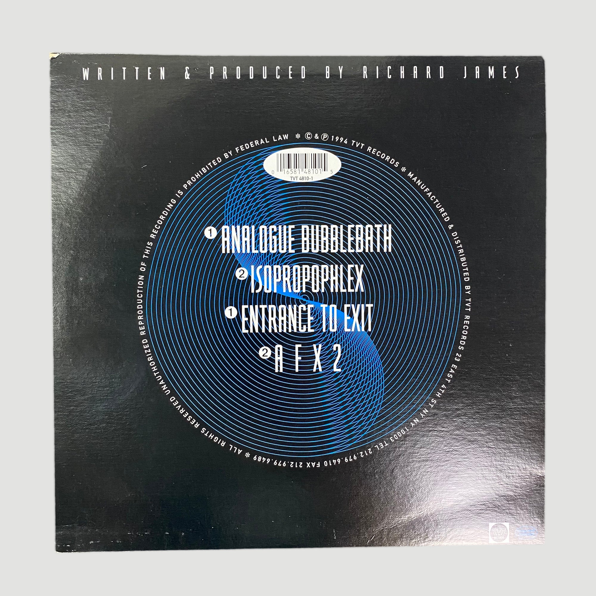 AFX: 'Analogue Bubblebath' US Vinyl EP