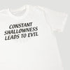 00's Coil 'Constant Shallowness Leads to Evil' T-Shirt