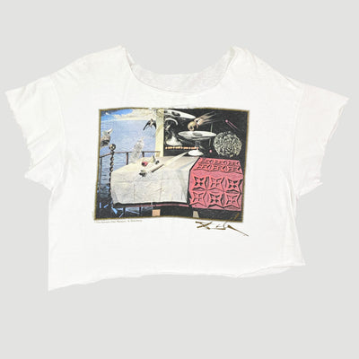 90's Salvador Dali Museum Cropped T-Shirt