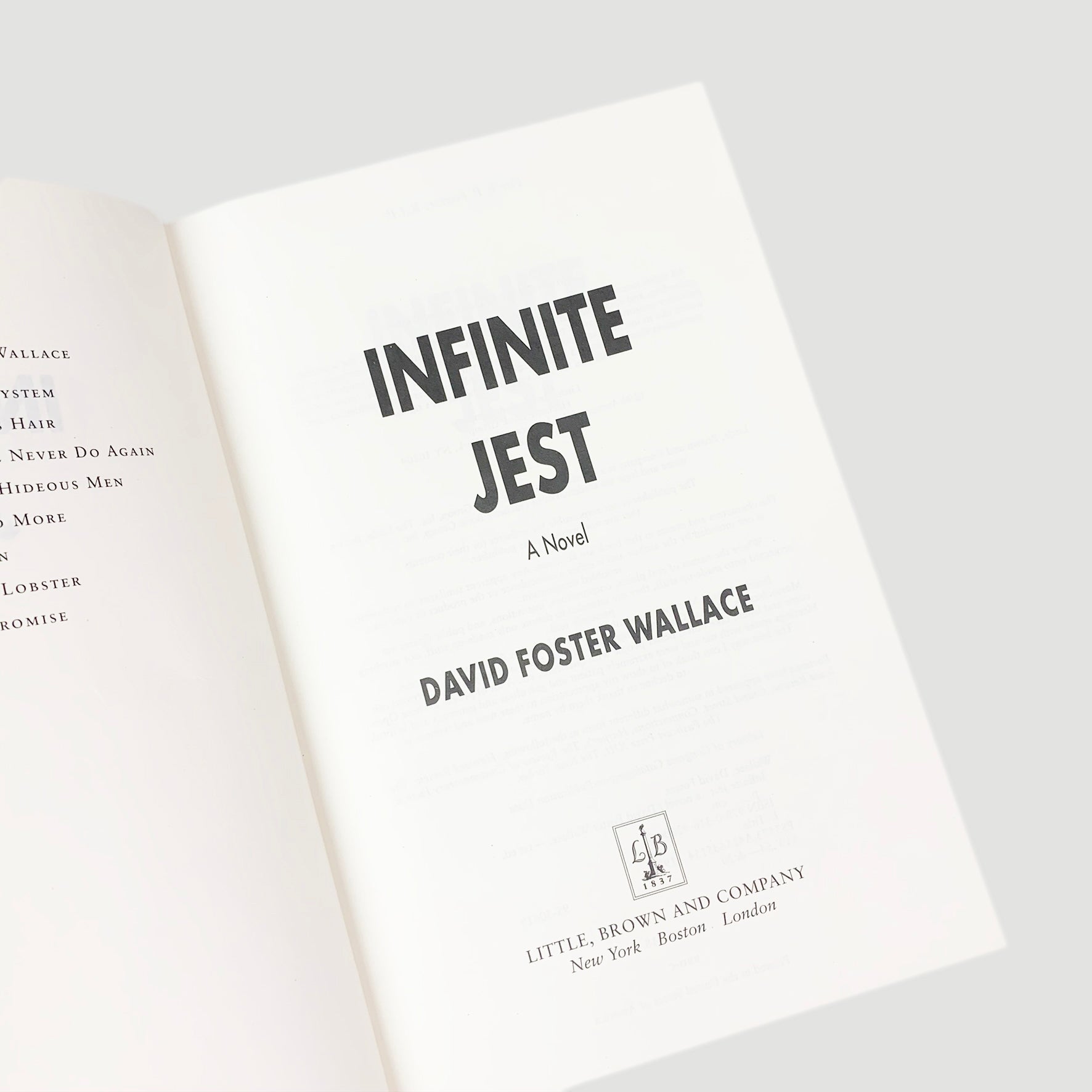 Infinite Jest: A Novel by David Foster Wallace - 1996