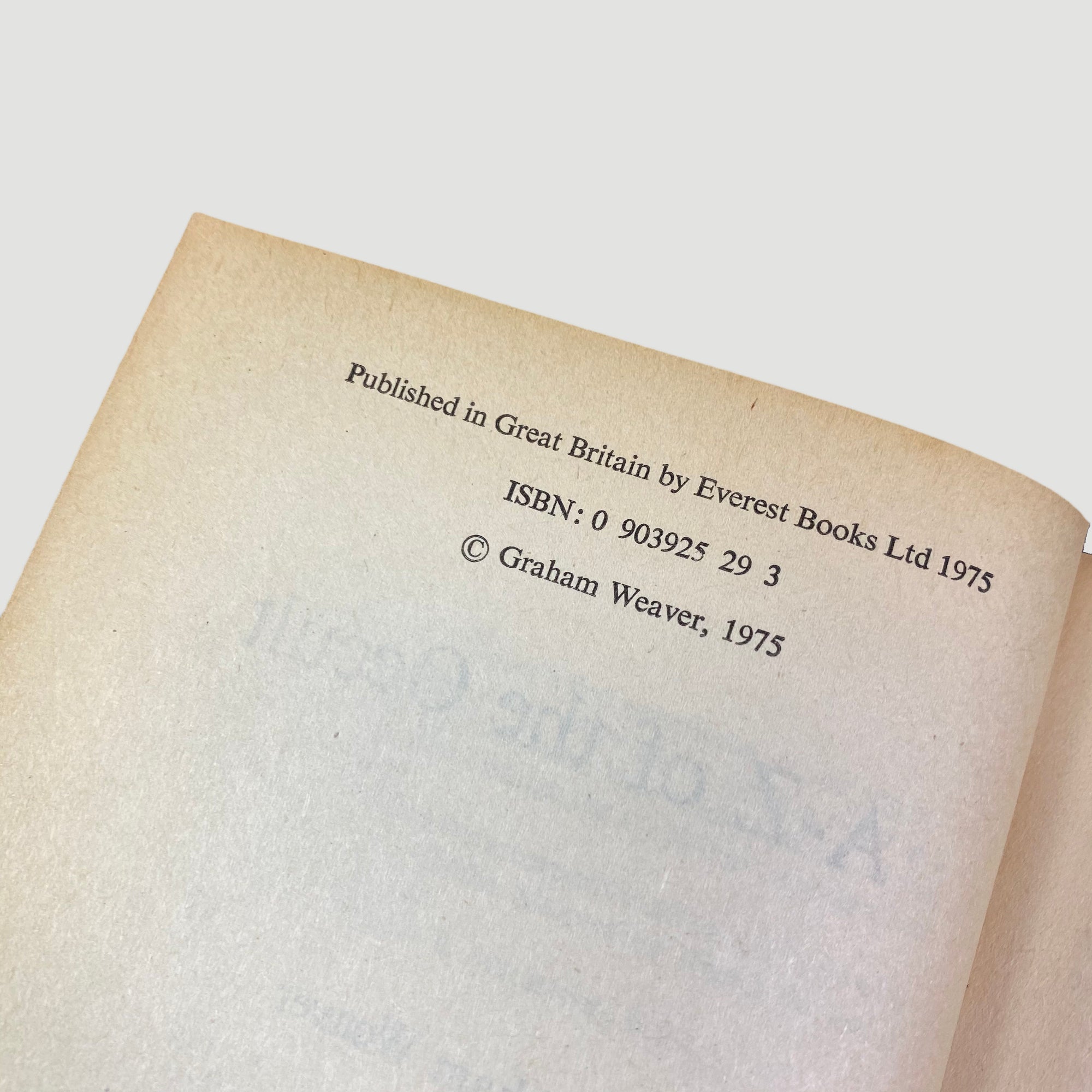 1975 Graham Weaver ‘A-Z of the Occult’