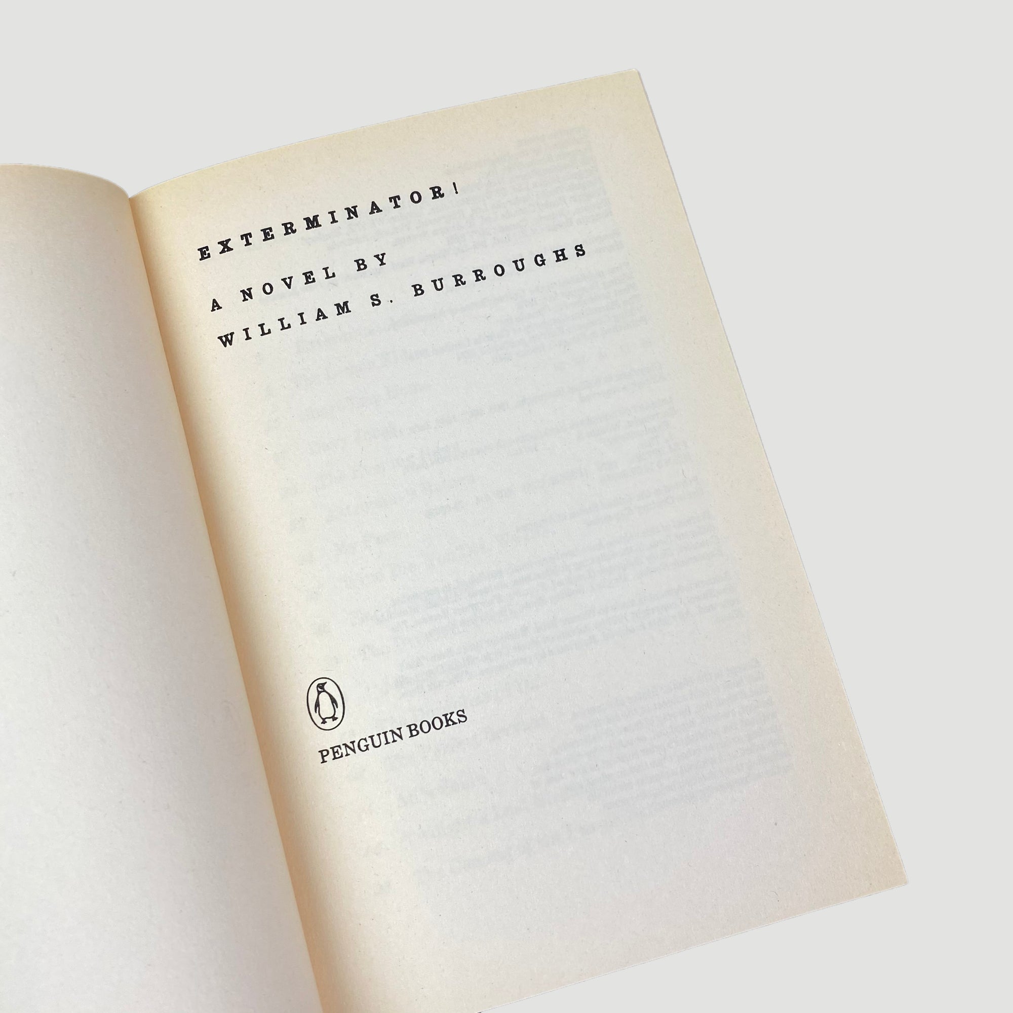 1979 William S. Burroughs 'Exterminator'