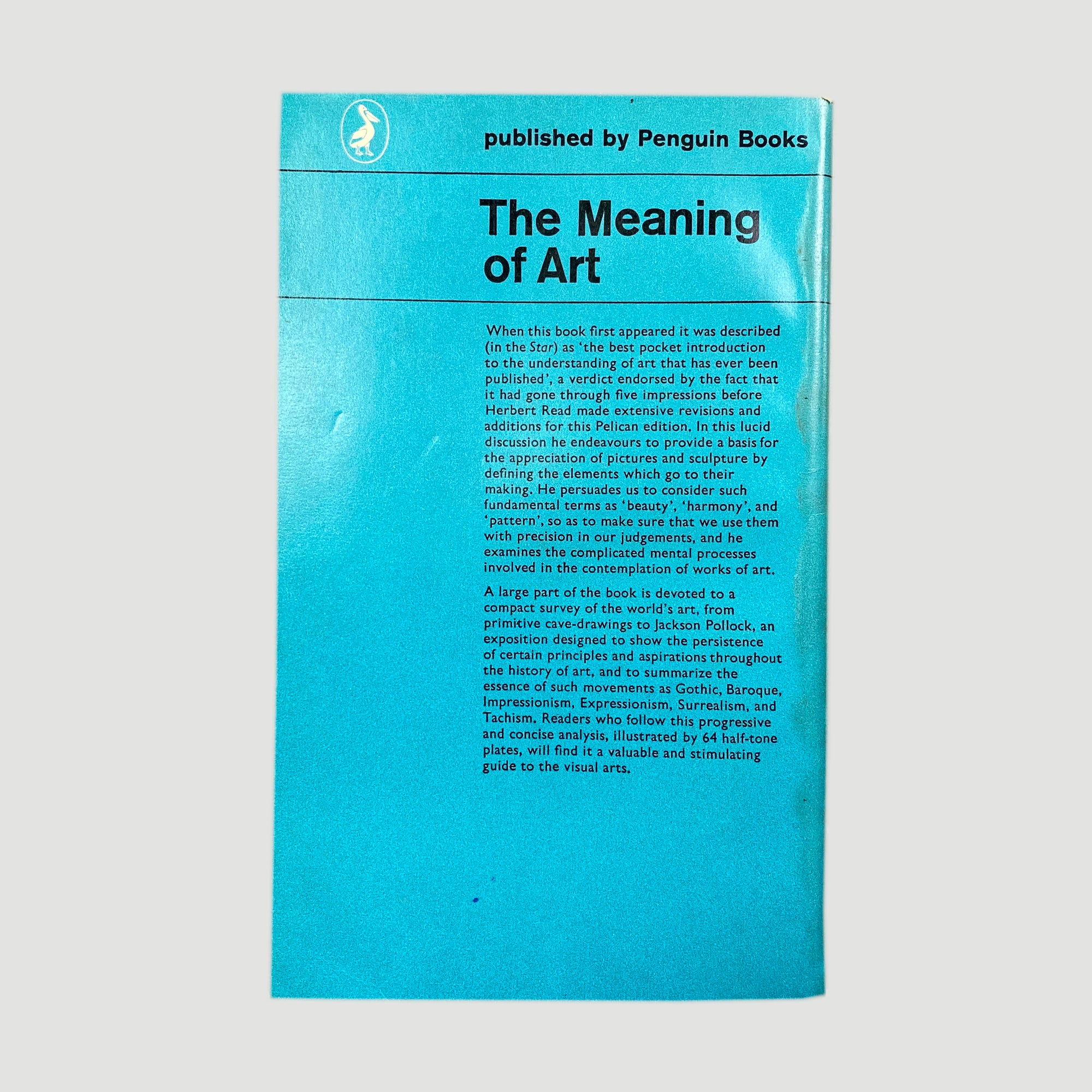 1963 Herbert Read 'The Meaning of Art'