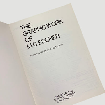 1973 The Graphic Work Of M.C. Escher