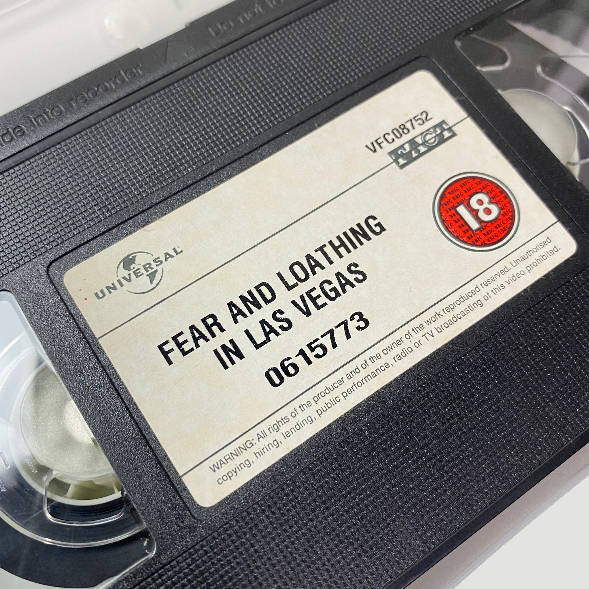 1999 Fear and Loathing in Las Vegas VHS