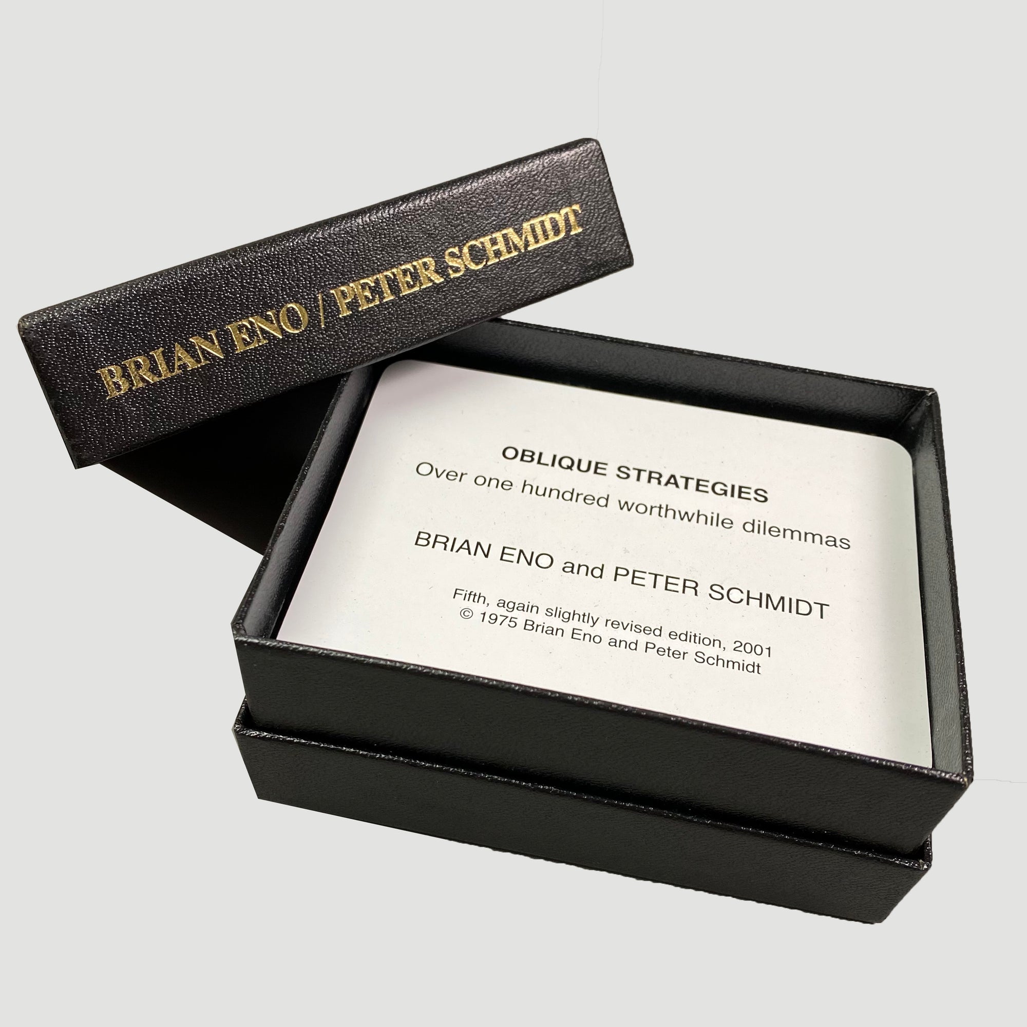 OBLIQUE STRATEGIES by Brian Eno and Peter Schmidt Fifth edition 