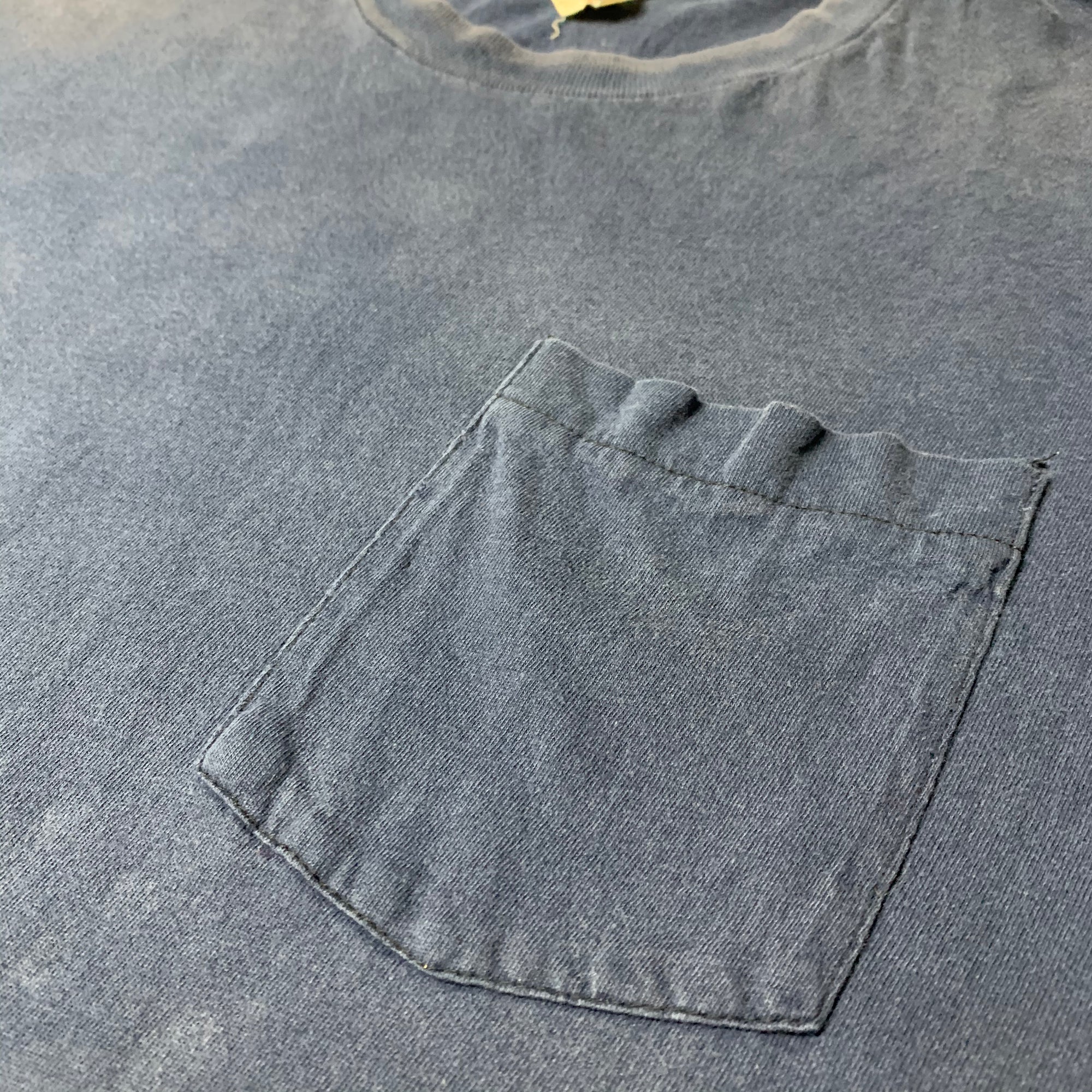 80's Basic Navy Blue Pocket T-Shirt