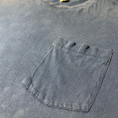 80's Basic Navy Blue Pocket T-Shirt