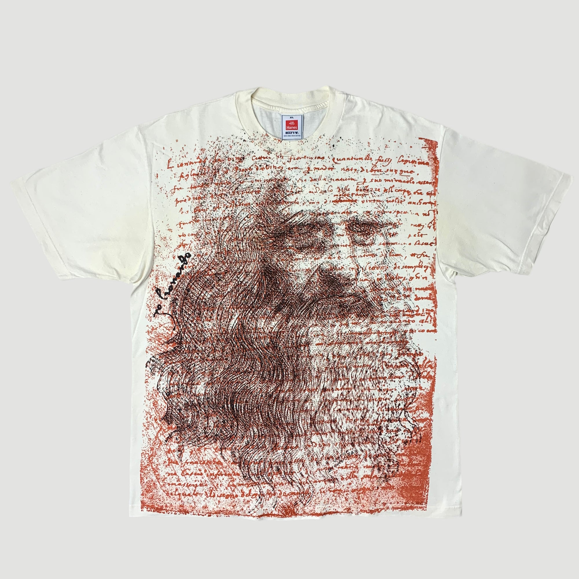 00’s Leonardo da Vinci Portrait T-Shirt