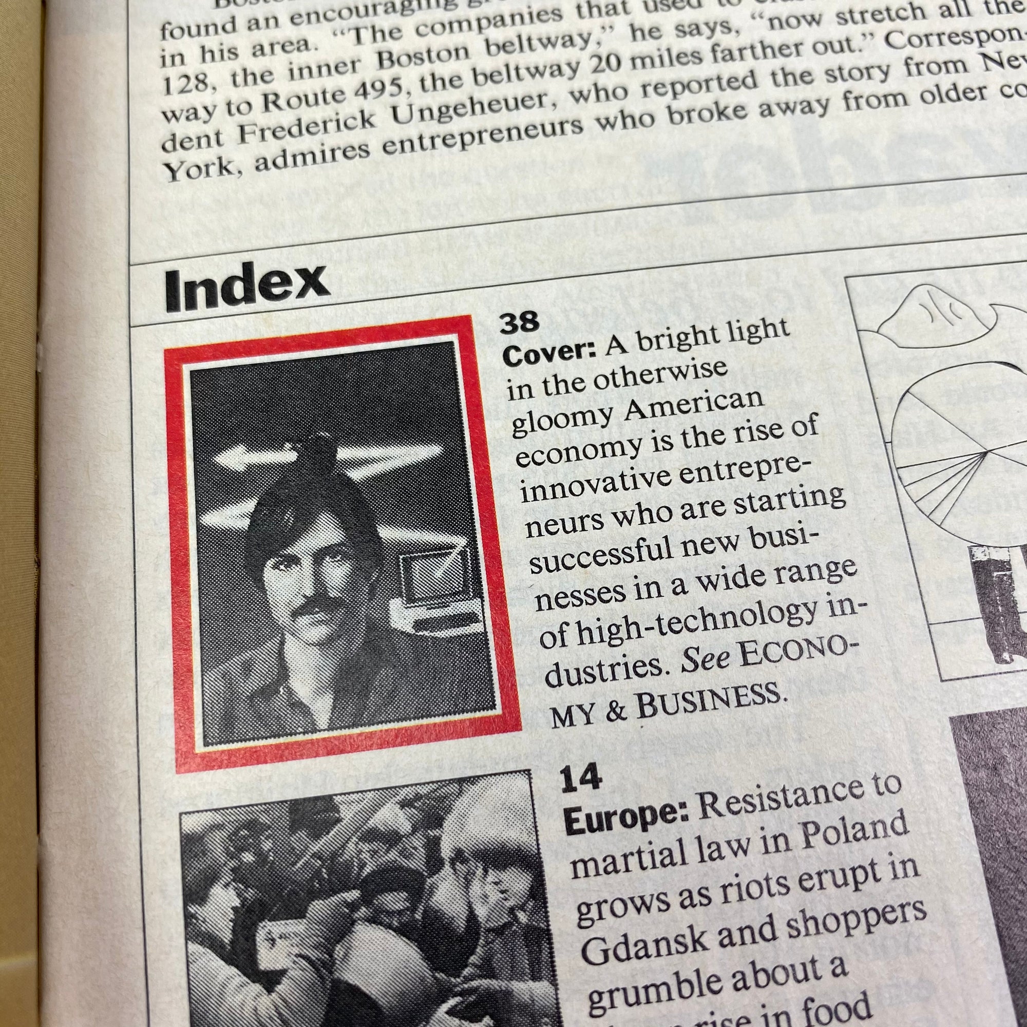 1982 Time Magazine Steve Jobs Striking It Rich